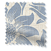 Rideaux William Morris Sunflower Vintage Bleu Image échantillon