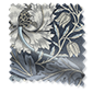 William Morris Honeysuckle Velours Gris Bleu Rideaux Image synthèse